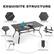 EXQUISITE STRUCTURE
1. Hollowed-out Tabletop
2. Umbrella Hole
3. Reinforced Edges
4. Solid Structure
5. Bowed Legs
6. Adjustable Knobs