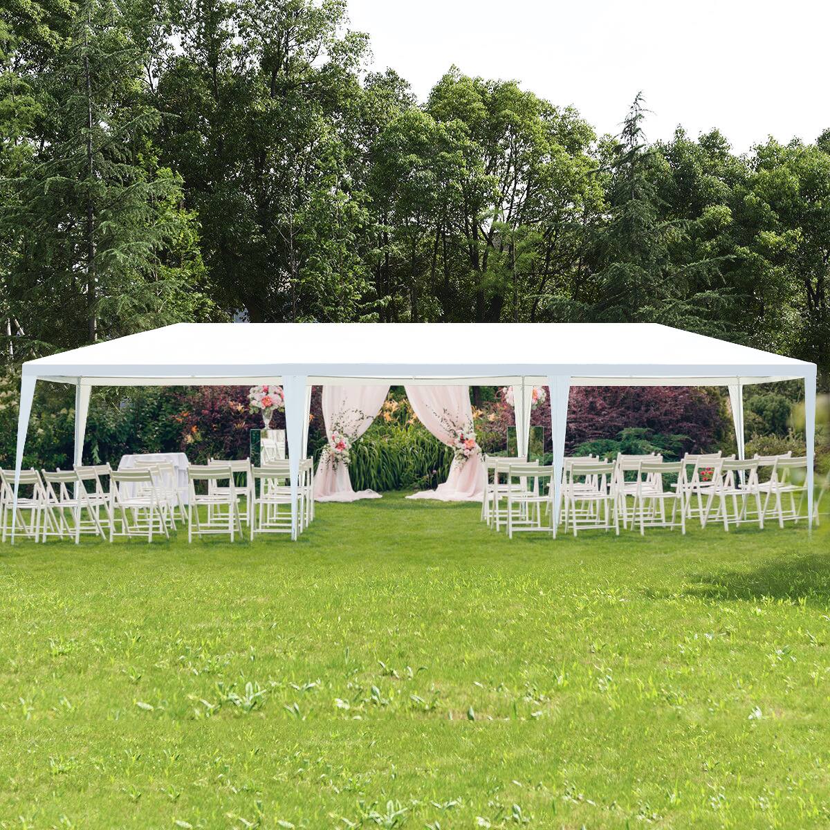 Alt View 4. Costway - Costway 10' x 30' Outdoor Wedding Party Event Tent Gazebo Canopy - White.