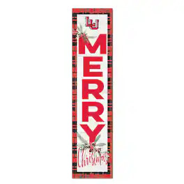 Jardine - Lamar Cardinals 12'' x 48'' Outdoor Merry Christmas Leaner - White