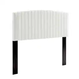 Rebecca Performance Velvet Full / Queen Headboard by Modway - White