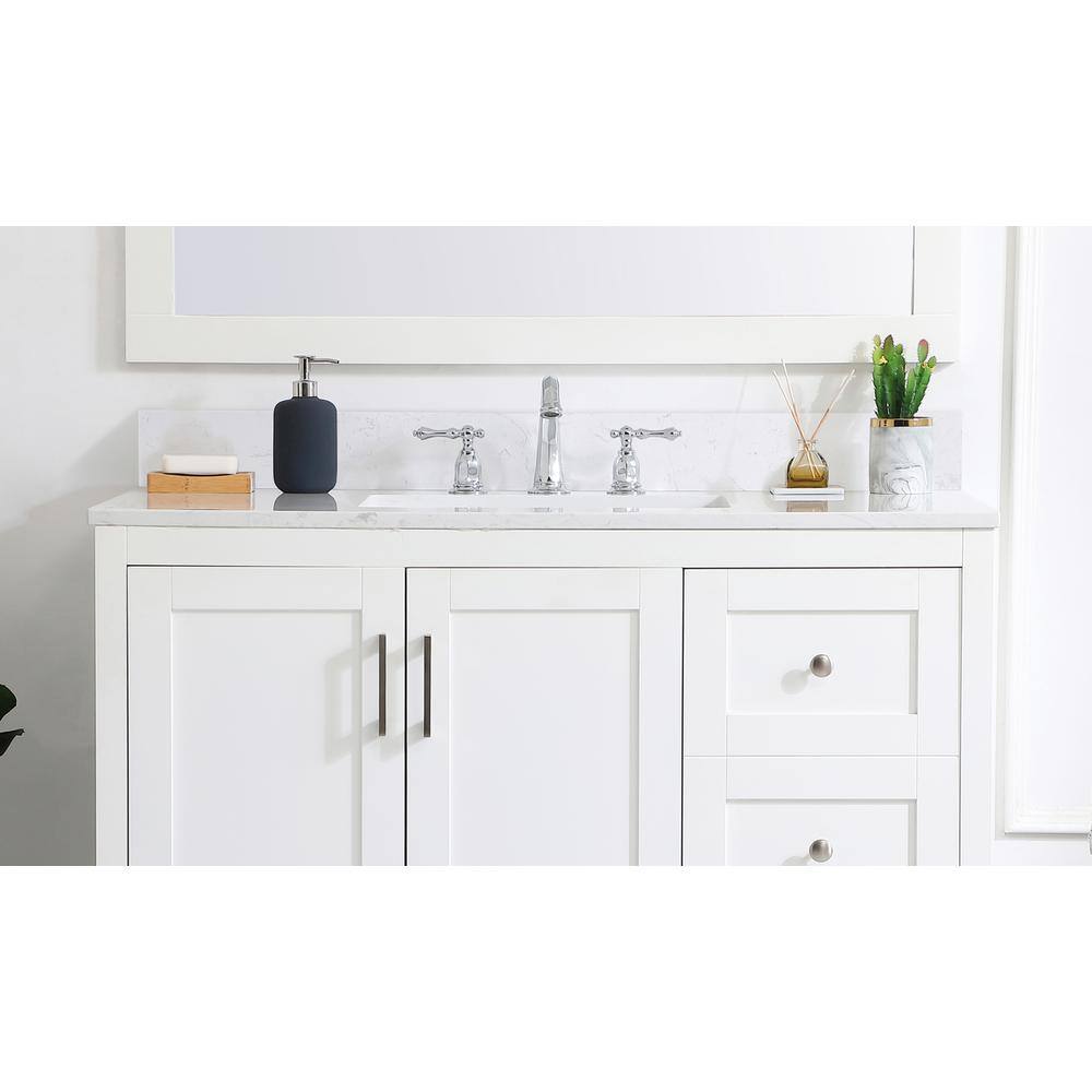 Alt View 2. Elegant Kitchen and Bath - 42 inch Backsplash in calacatta white - Calacatta White.