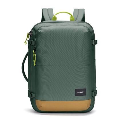 Front. Pacsafe - GO 34L Carry-on Backpack, Spruce Green - Spruce Green.