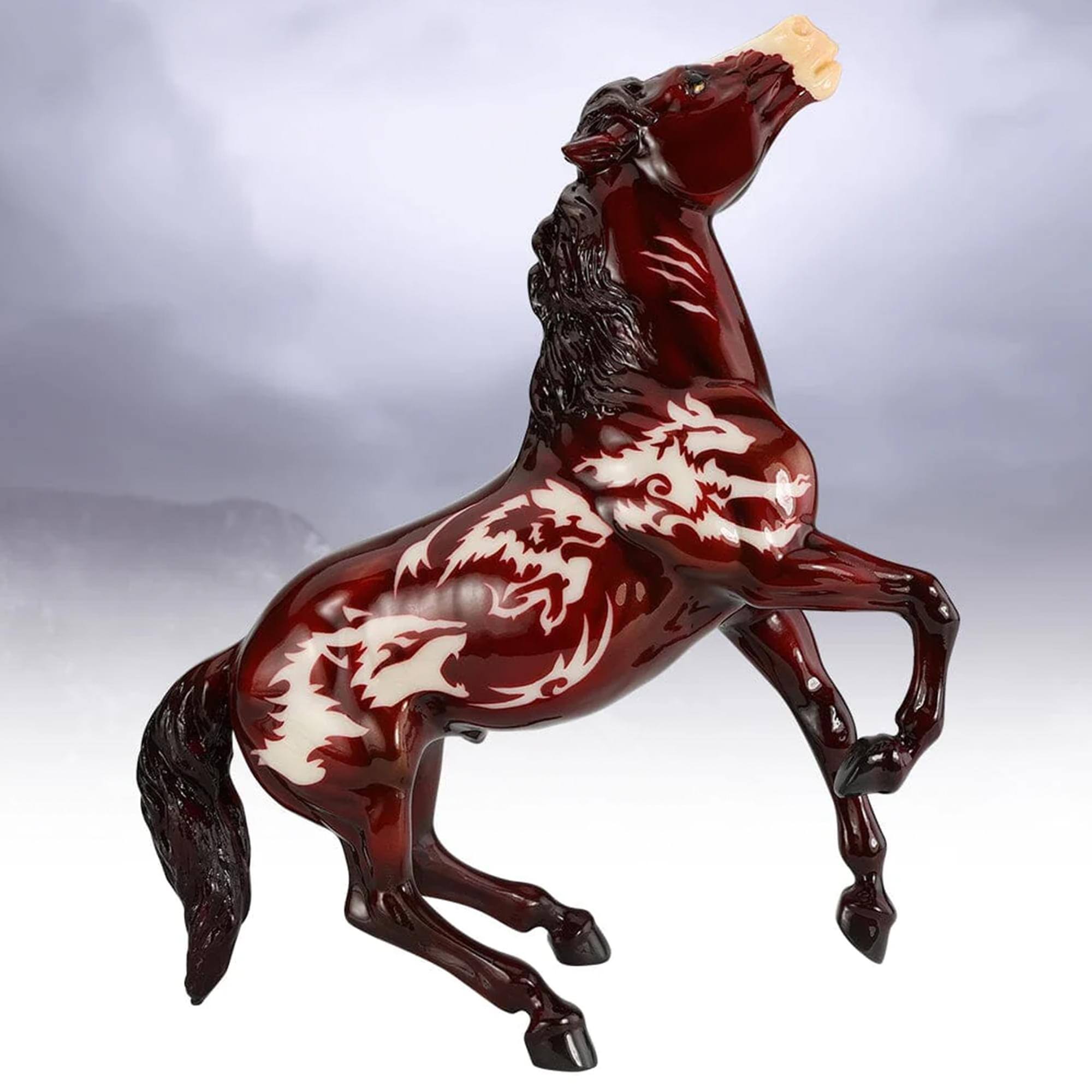 Alt View 1. Breyer - Breyer 1:9 Scale Model Horse | Beowulf 2024 Halloween Horse - Red.