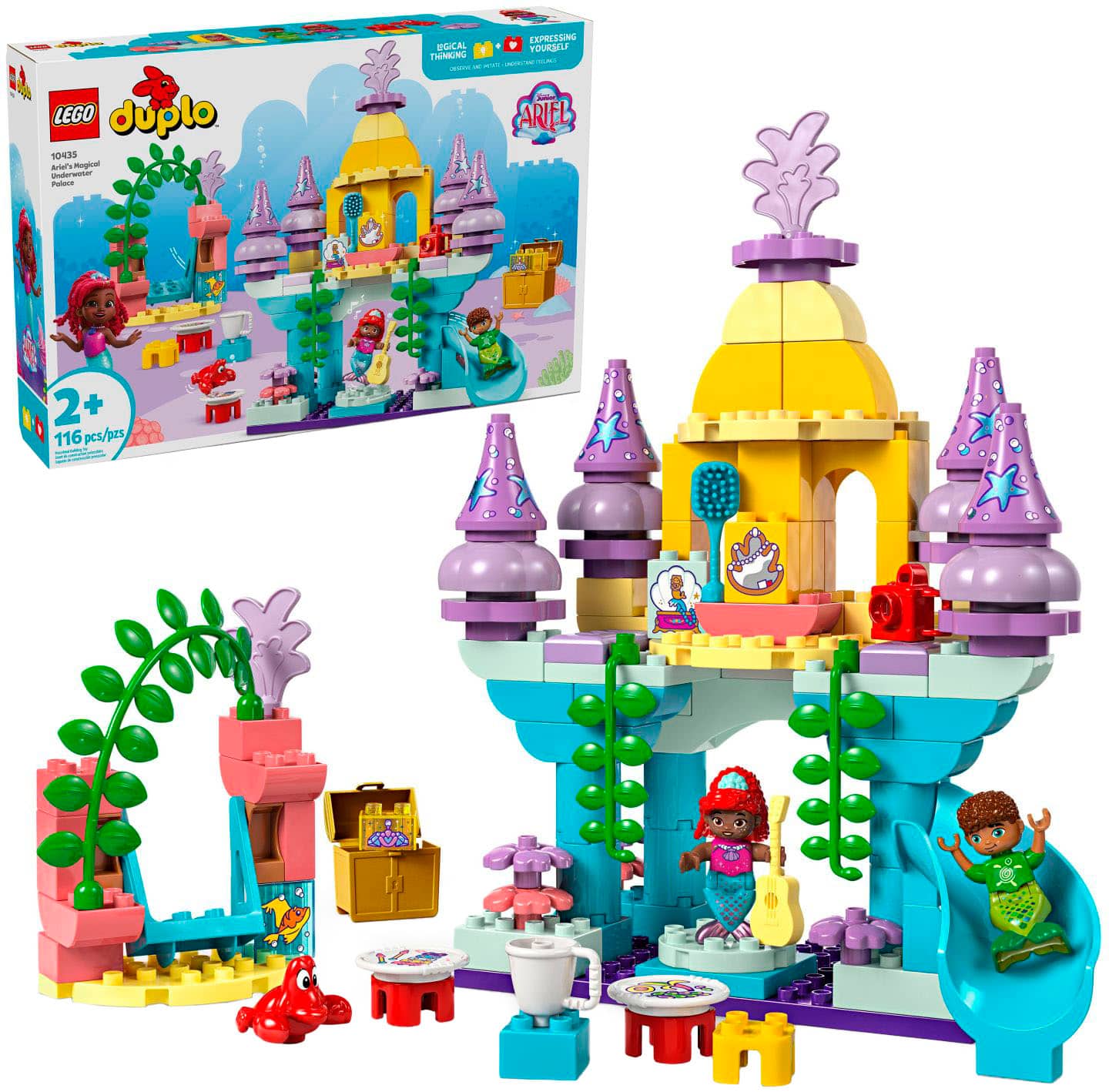 LEGO - DUPLO Disney Ariel’s Magical Underwater Palace Kids Learning Toy 10435 - Front_Zoom