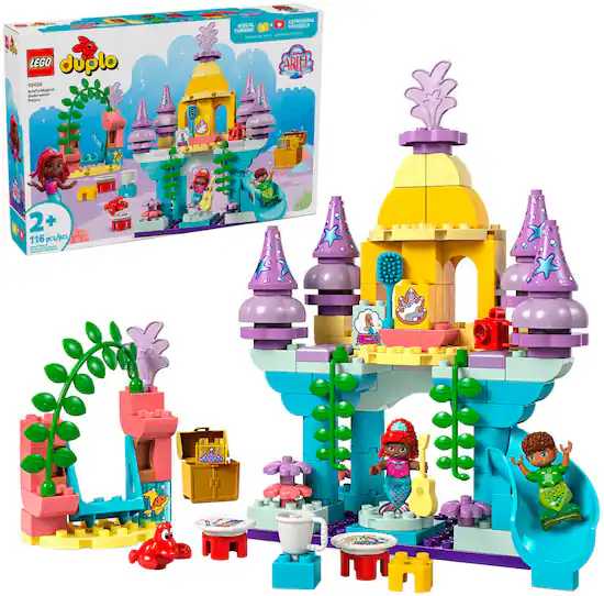 LEGO DUPLO Disney Ariel s Magical Underwater Palace Kids Learning Toy 10435 6470508 Best Buy