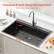 Practical 9-Inch Deep Kitchen Sink, Ample storage, one-time satisfaction, 9 inch, 33 inch, 22 inch