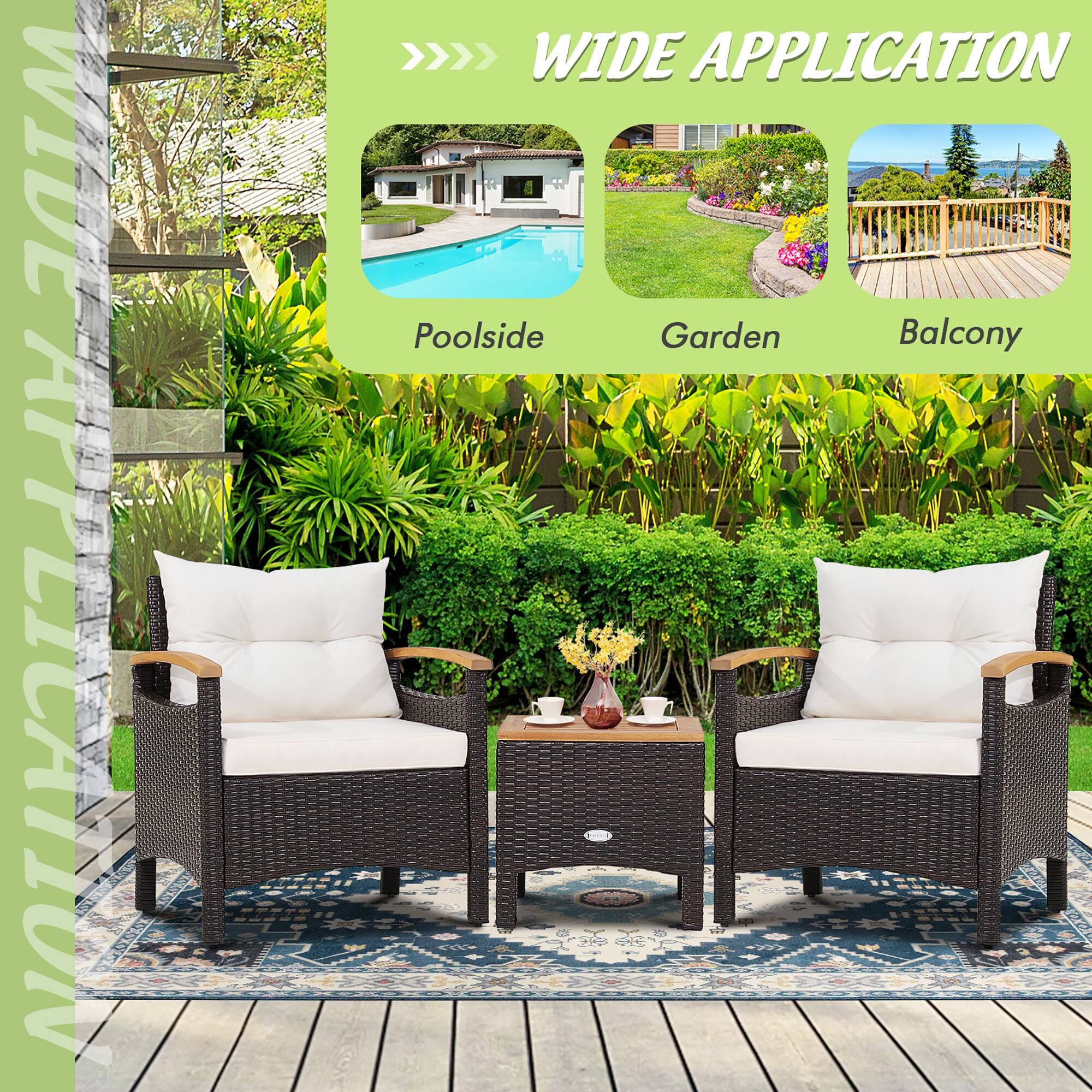 Poolside Garden Balcony WIDE APPLICATION WIDE APPLICATION