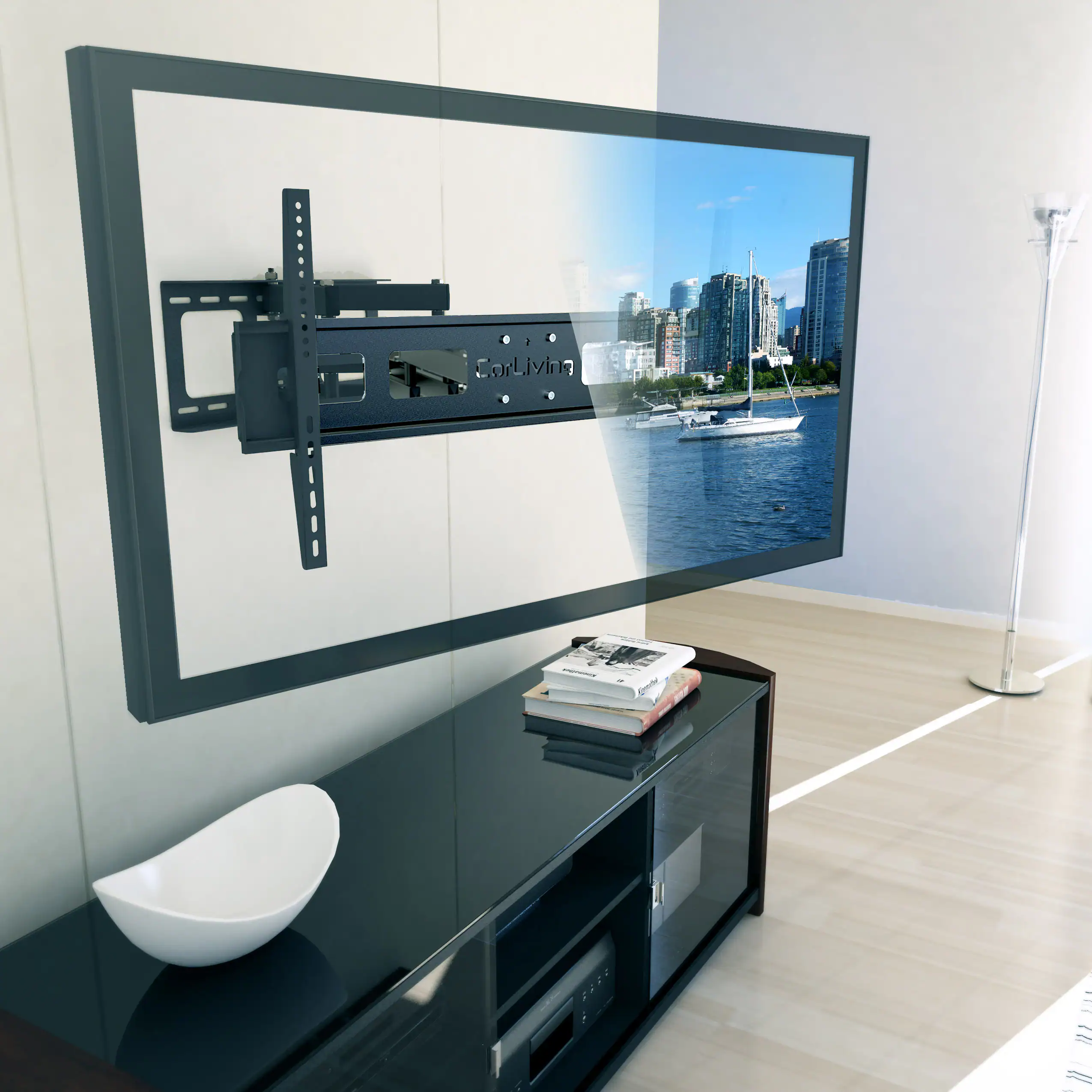 The text on the image is "CorLiving".