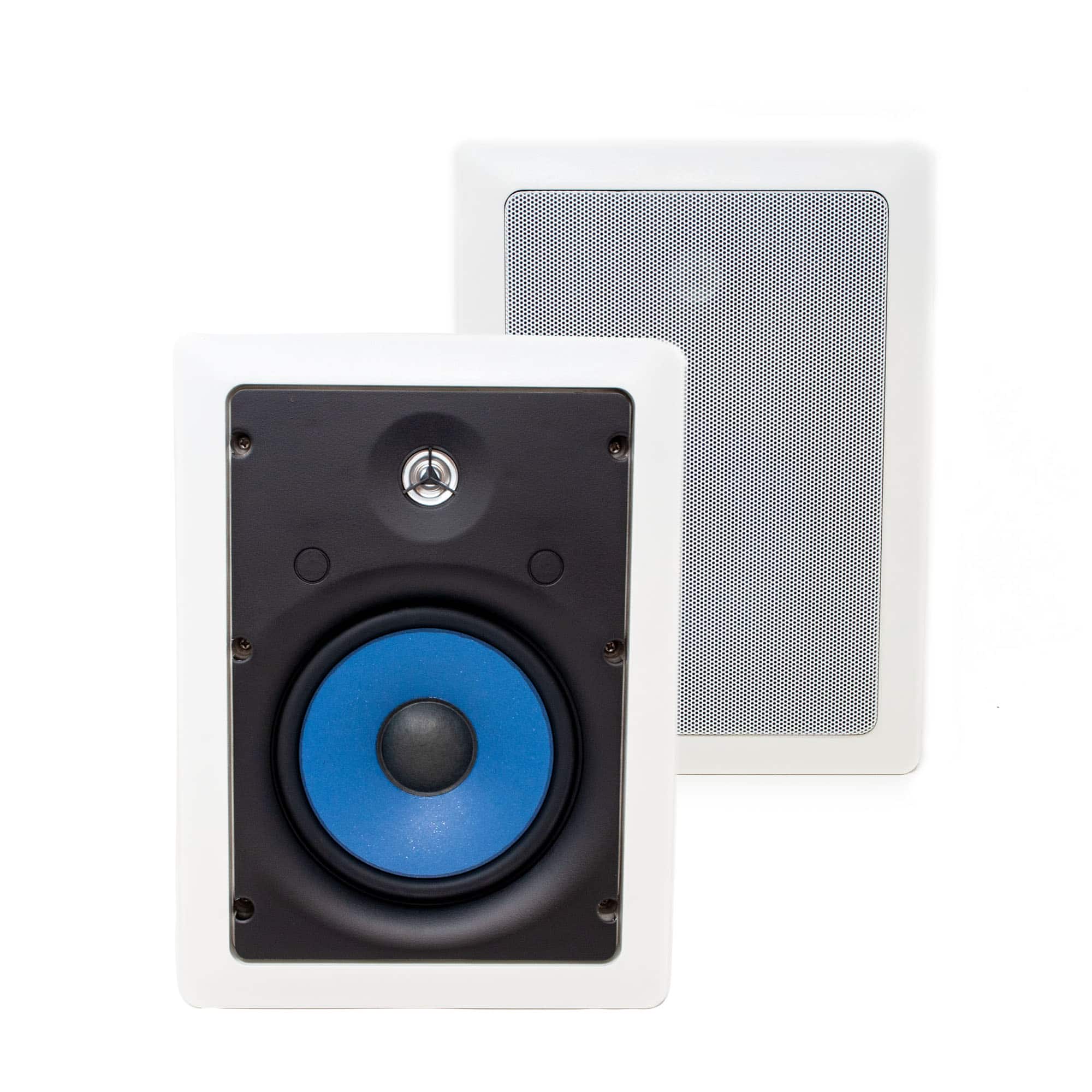 Legrand - MS3651 3000 Series 6.5" In-Wall Speakers (Pair) - Black/Gray