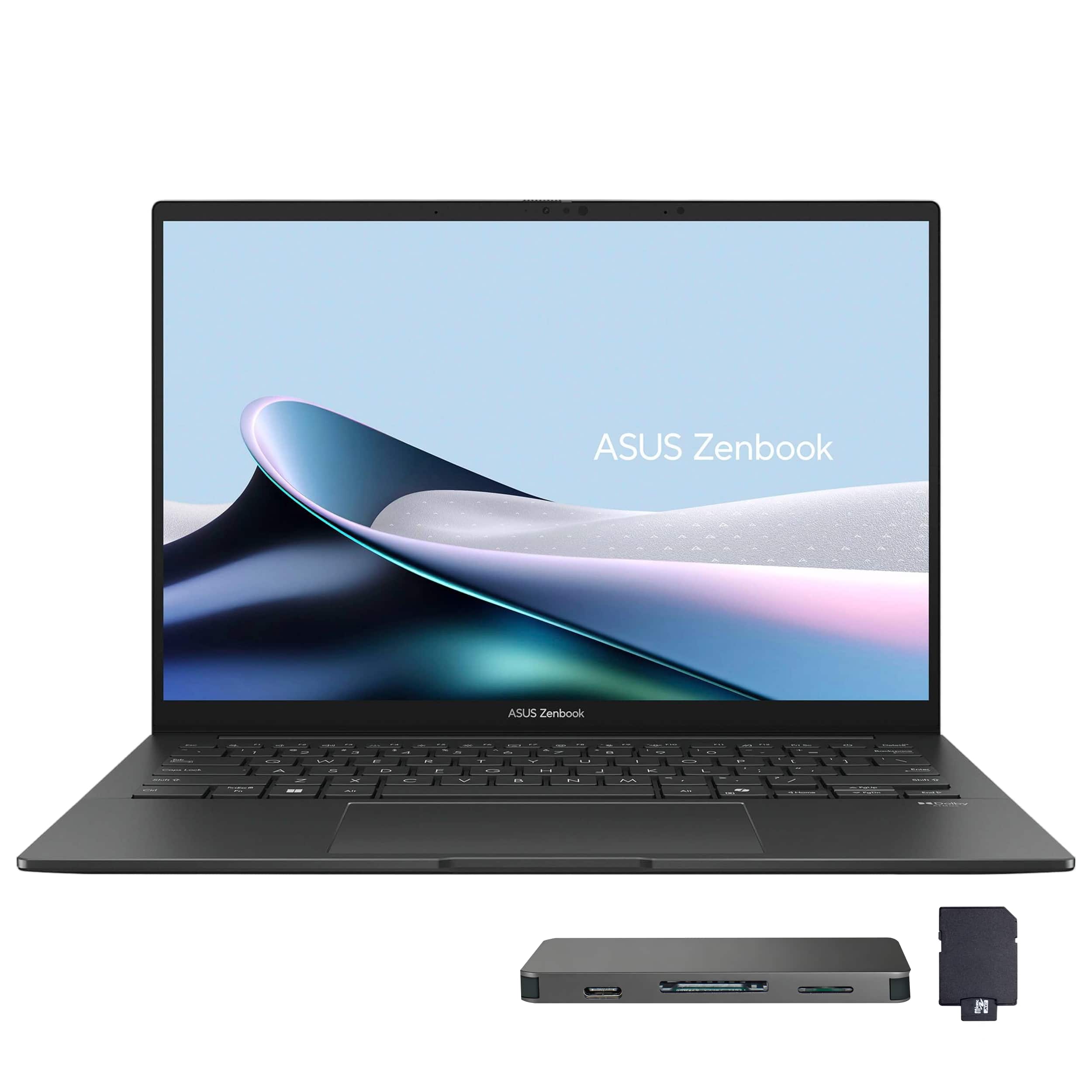 ASUS - Zenbook 14 14" FHD+ OLED Touch Screen Laptop - Intel Core Ultra 7 - 16GB RAM - 2TB SSD - Jasper Gray