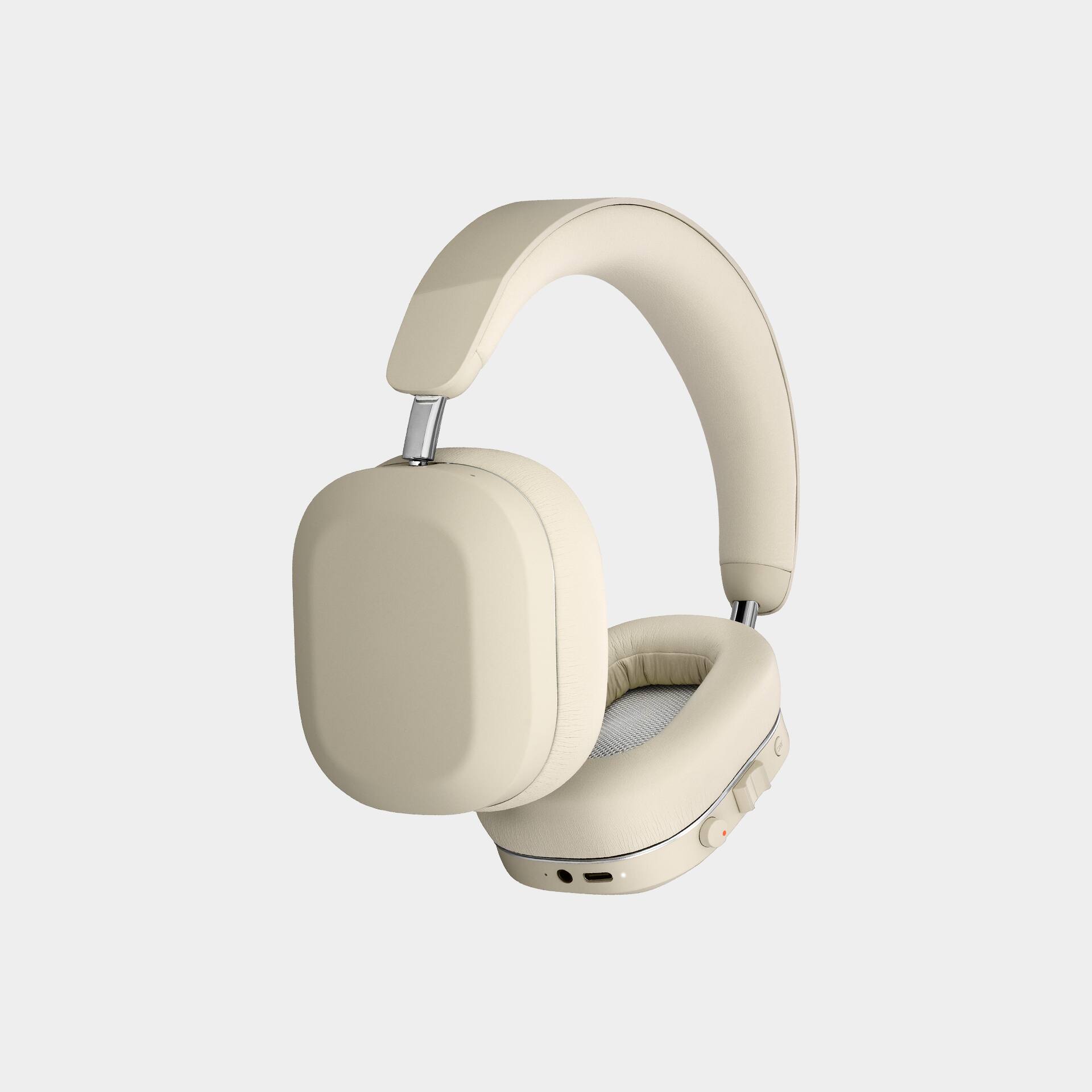 Back. MONDO - ANC Headphone Wireless , Bluetooth 6.0, 48 hour battery - Greige.
