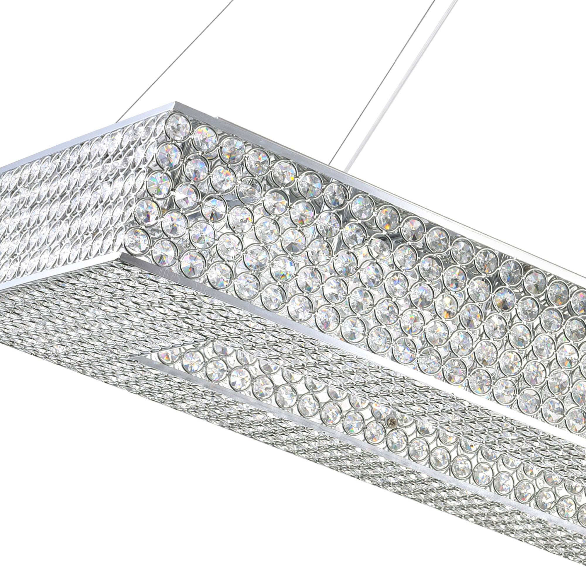 Left. CWI Lighting - Dannie 16 Light Chandelier With Chrome Finish - Chrome.