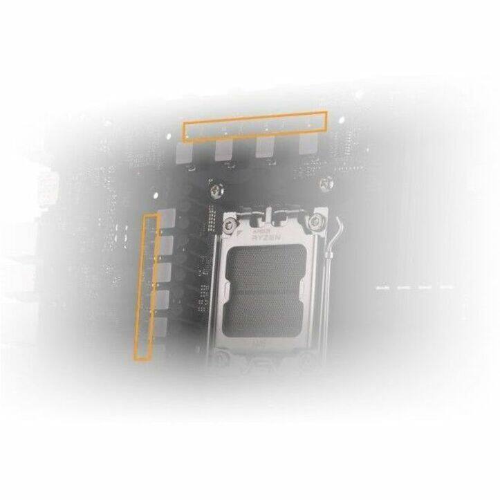 Alt View 4. ASUS - TUF GAMING B650EM-E WIFI Gaming Desktop Motherboard - AMD B650 Chipset - Socket AM5 - Micro ATX - Ryzen 9, Ryzen 7.