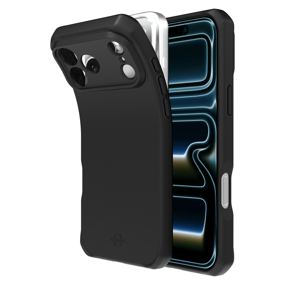 Alt View 6. Itskins - Spectrum_R Silk Case for Apple iPhone 18 Pro / 17 Pro - Black.