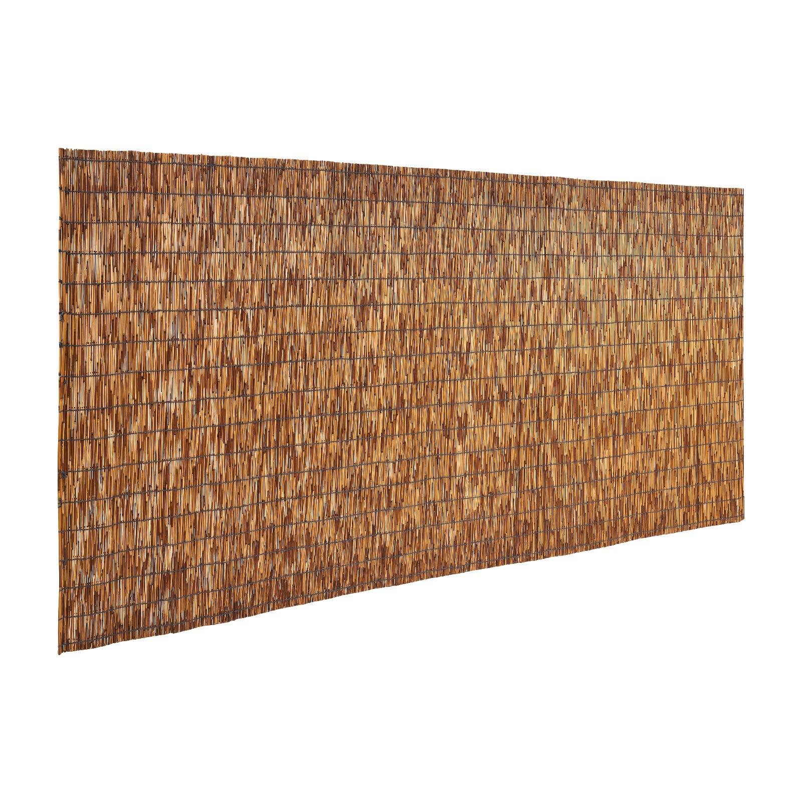 Alt View 5. VEVOR - Natural Reed Fencing, 4 ft x 16.4 ft, Decorative Natural Reed Fencing Roll, Decorative Fence for Backyard Divider - Brown.