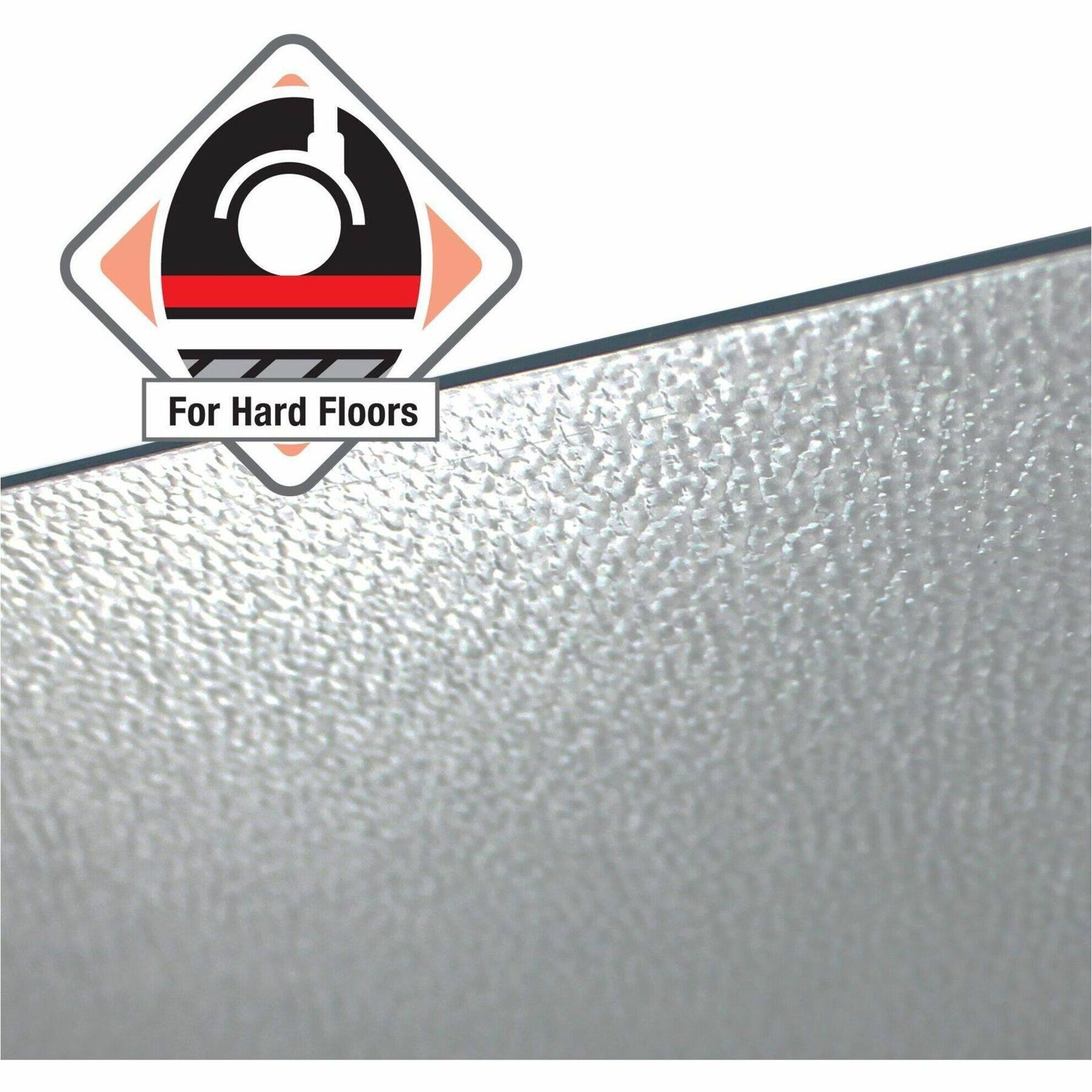 Alt View 19. Floortex - Cleartex Enhanced Polymer Rectangular Chair Mat with Anti-Slip Backing for Hard Floors - 36'' x 48'' - Clear.