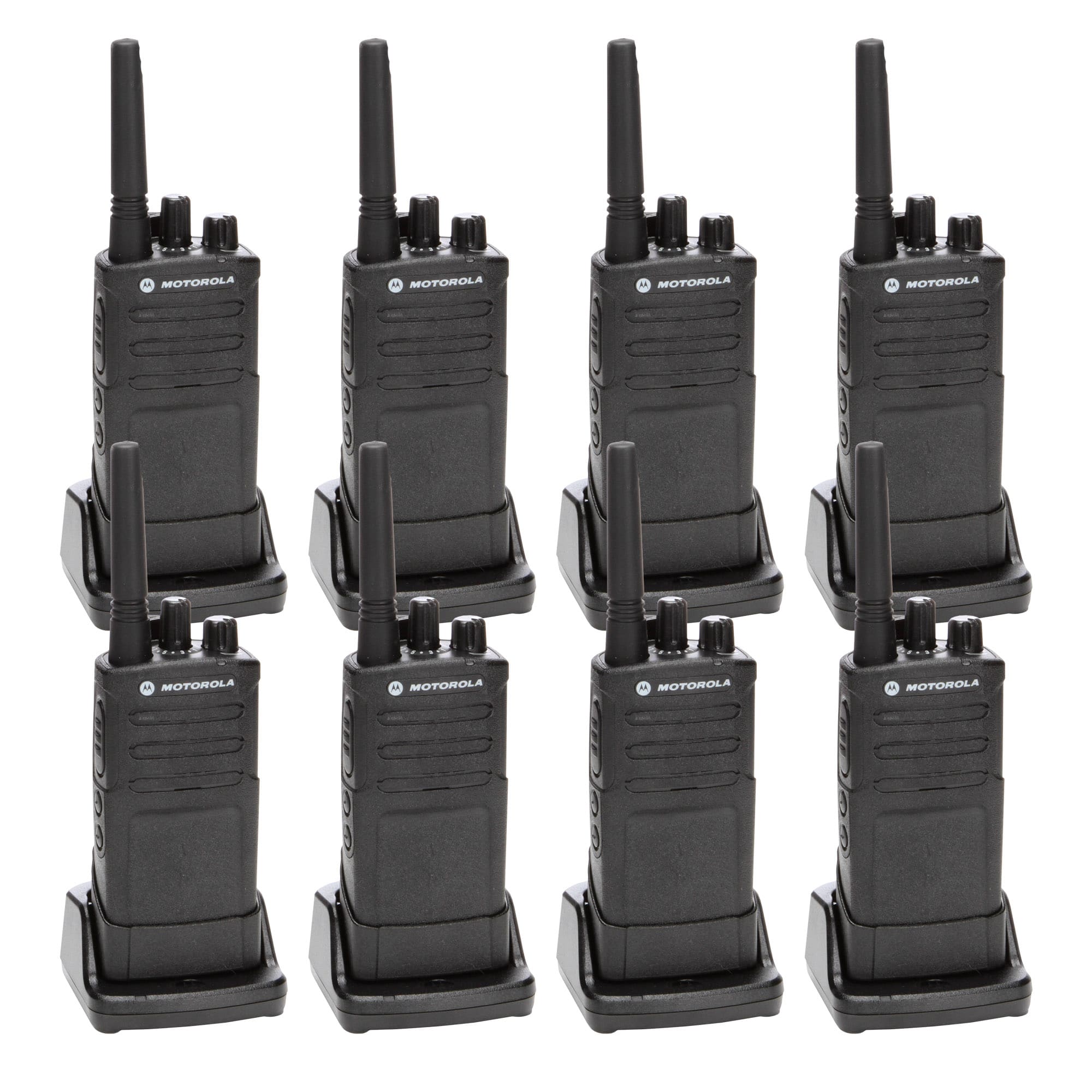 Motorola Solutions - Motorola RMU2080 On-Site Rugged Two-Way Business Radio (RMU2080) (8-Pack) - Black