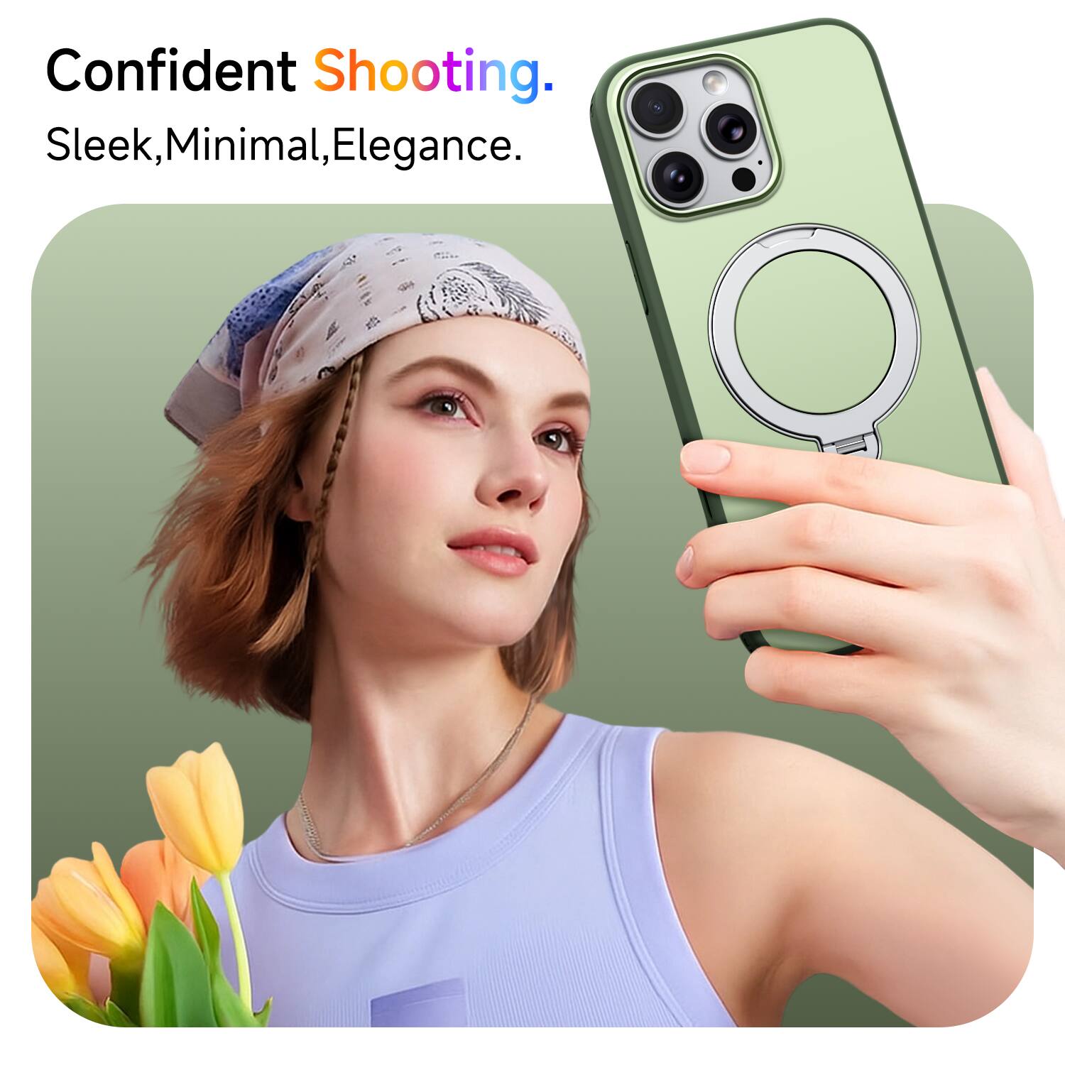 Confident Shooting.  
Sleek, Minimal, Elegance.