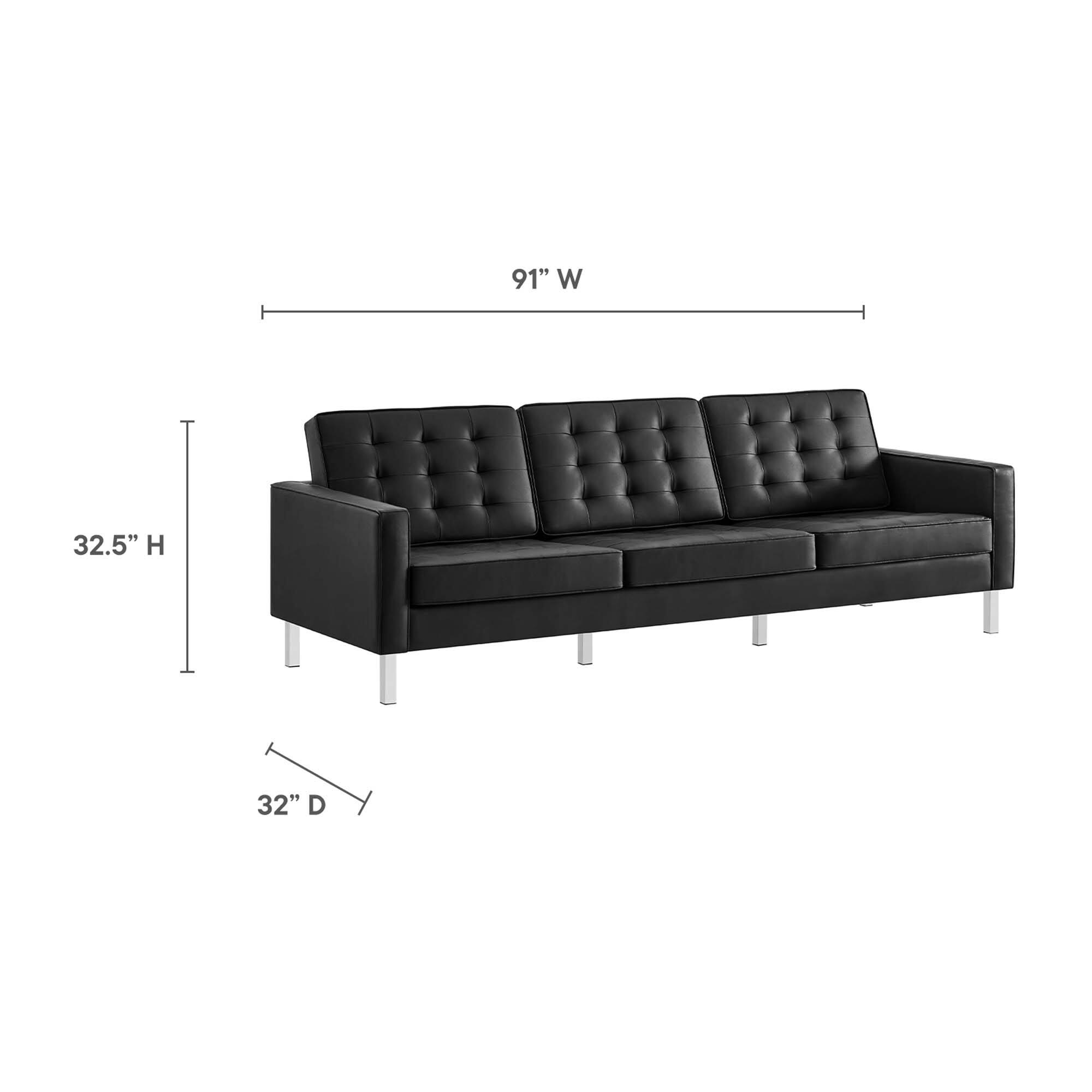 91" W x 32.5" H x 32" D