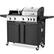 Alt View 5. U-HOMY - Propane Gas Grill with Pizza Oven and Side Burner, Removable Grates, Shelf & Cabinet for Outdoor Cooking - 5+1 Burner.