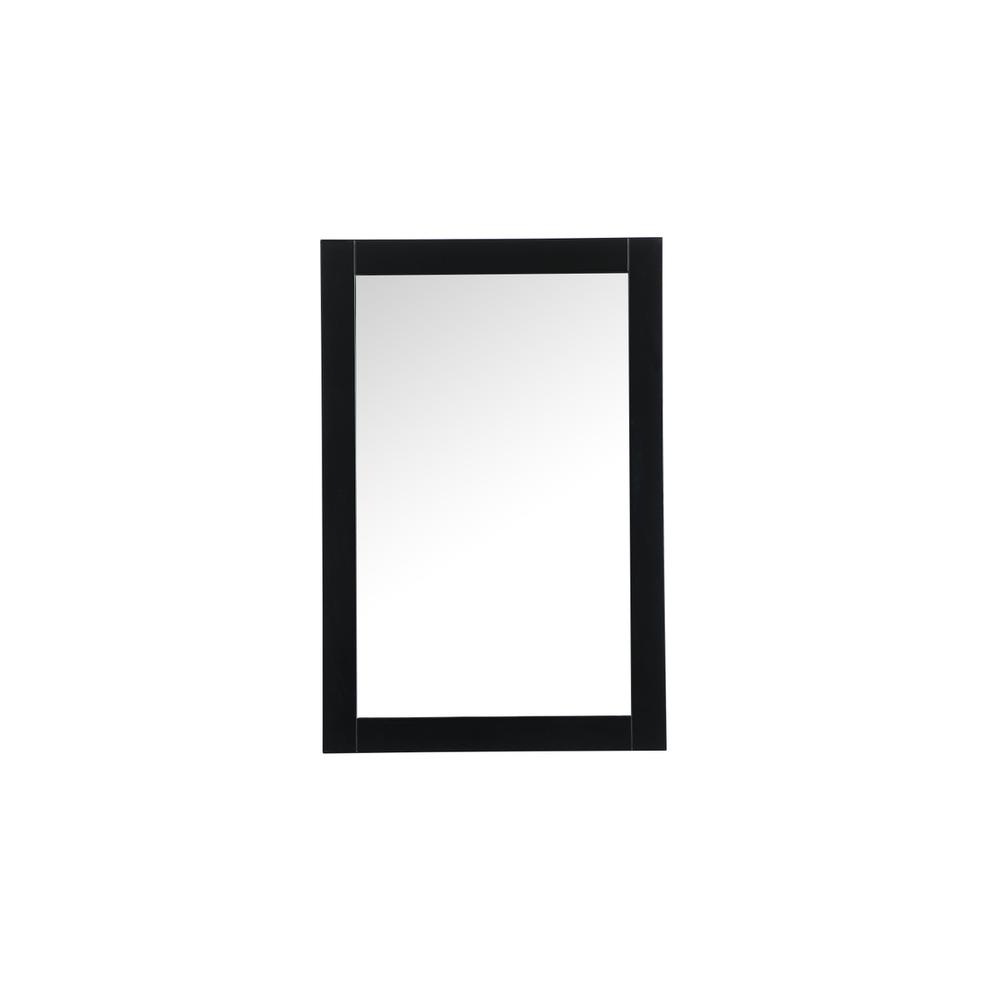 Alt View 5. Elegant Decor - Aqua vanity mirror 24x36 inch in black - Black.