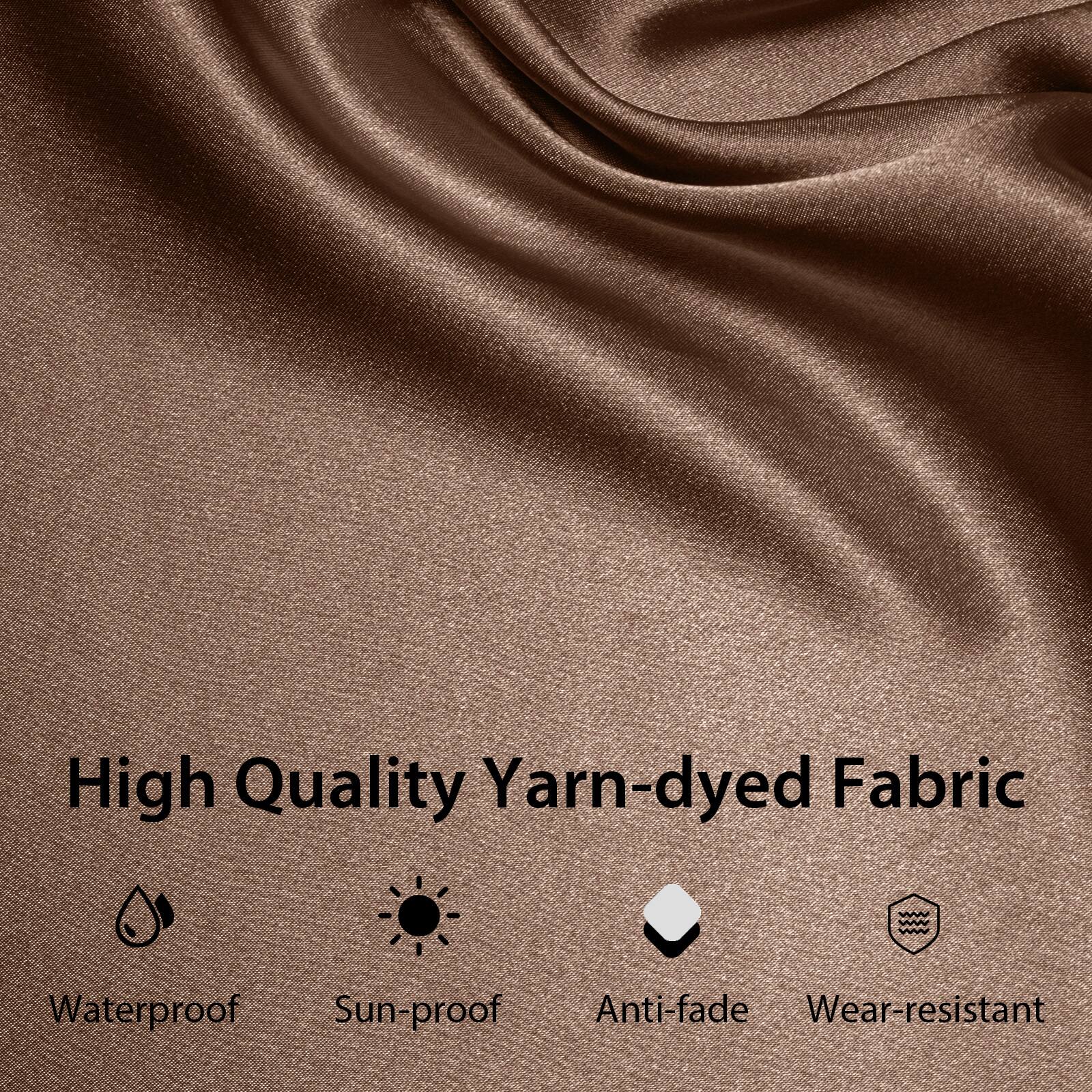 High Quality Yarn-dyed Fabric
Waterproof
Sun-proof
Anti-fade
Wear-resistant
