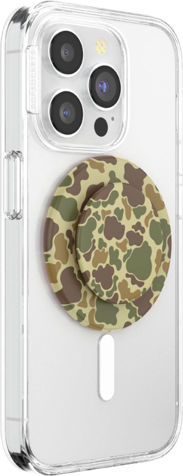 Angle. PopSockets - MagSafe PopGrip Universal Magnetic Grip & Stand with Adapter Ring for Cell Phones - Bruce.