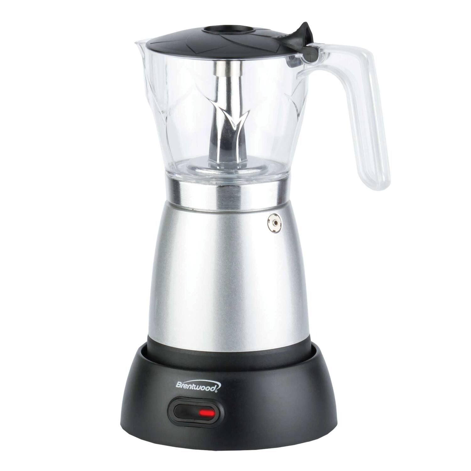 Alt View 6. Brentwood - Brentwood Ts-119s 6-cup Electric Moka Pot Espresso Machine (silver) - silver.