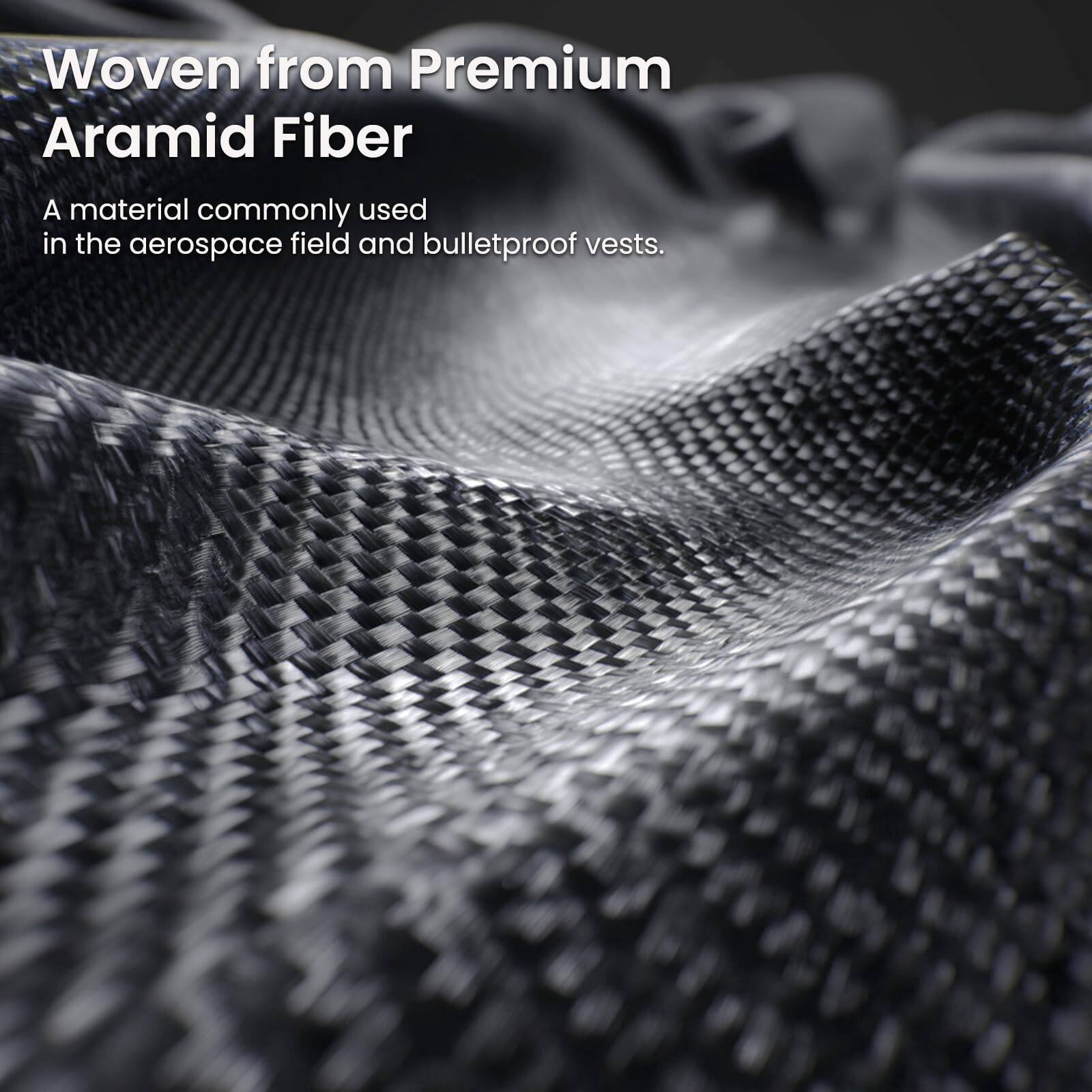 Woven from Premium Aramid Fiber

A material commonly used in the aerospace field and bulletproof vests.