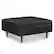 Front. Simpli Home - Shay Mid Century Large Square Coffee Table Storage Ottoman - Distressed Black.