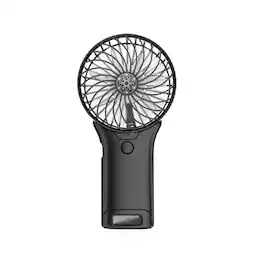 Mullets Homeiances - Battery Operated Rechargeable Mini Handheld Fan - Black