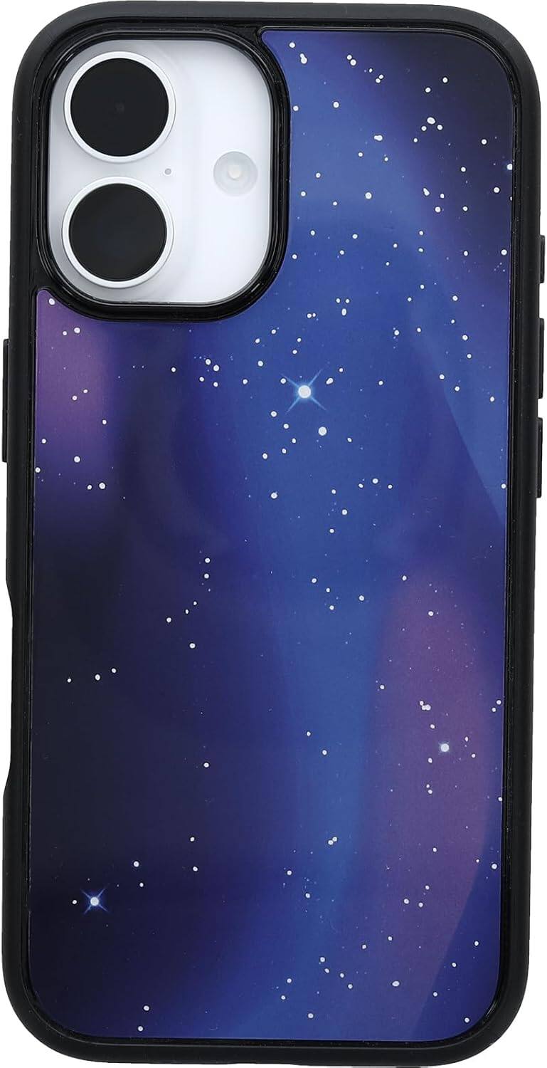 Front. OtterBox - iPhone 16 Symmetry Series Case with MagSafe - Nebula Night - Nebula Night.