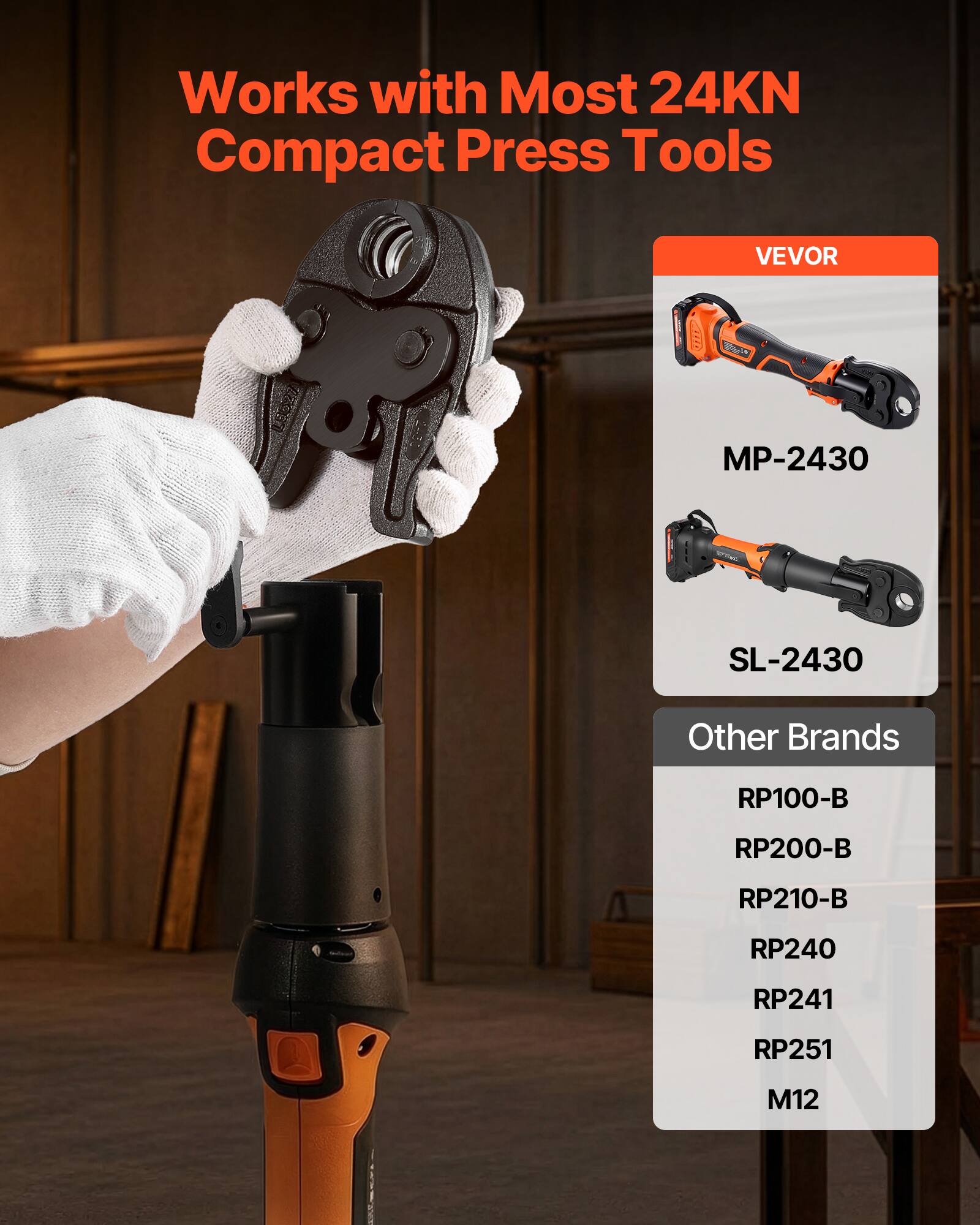 Works with Most 24KN Compact Press Tools

VEVOR
- MP-2430
- SL-2430

Other Brands
- RP100-B
- RP200-B
- RP210-B
- RP240
- RP241
- RP251
- M12