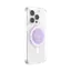 Alt View 1. PopSockets - MagSafe Round PopGrip Cell Phone Grip & Stand, with Adapter Ring for Mobile Phones - Clear Opalescent.