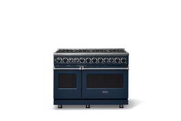 Viking - 48 in. Wide 8 Burner 7-Series Dual Fuel Self-Clean Range -LP - Slate Blue