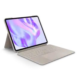 Logitech - Combo Touch for iPad Pro 13-inch (Latest Model)(M4 & M5 chip) Keyboard Case with Detachable Keyboard and Trackpad - Sand