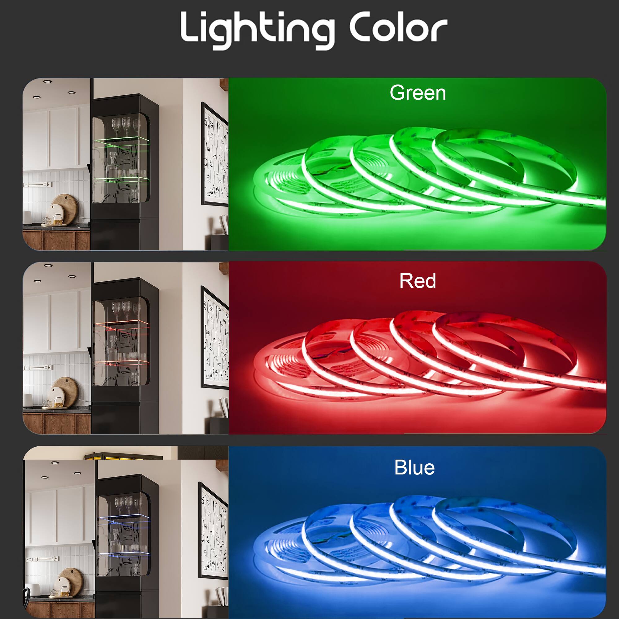 Lighting Color
Green
Red
Blue