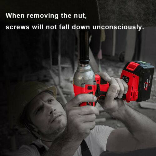 When removing the nut, screws will not fall down unconsciously.