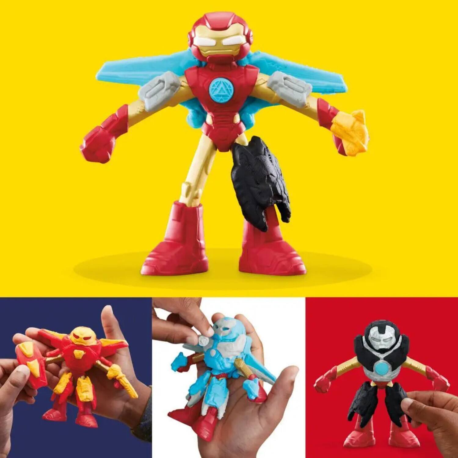Alt View 4. Hasbro - Hasbro Collectibles - Play-Doh - Marvel Iron Man Armor Maker Lab   - Collectibles - Multicolor.