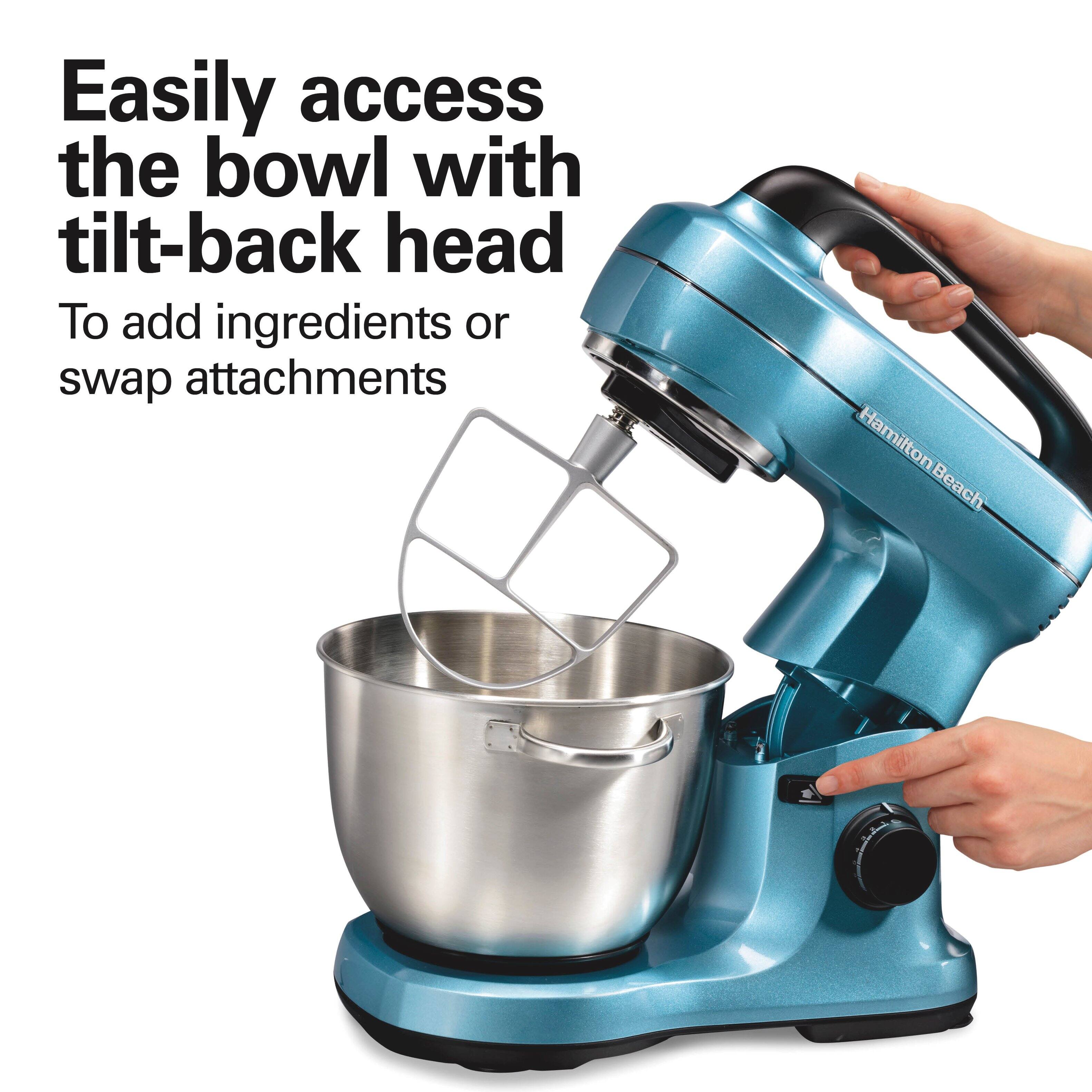 Easily access the bowl with tilt-back head

To add ingredients or swap attachments