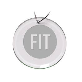 Jardine - SUNY Fashion Institute of Technology Tigers Team Logo 3'' Round Glass Ornament - Multicolor