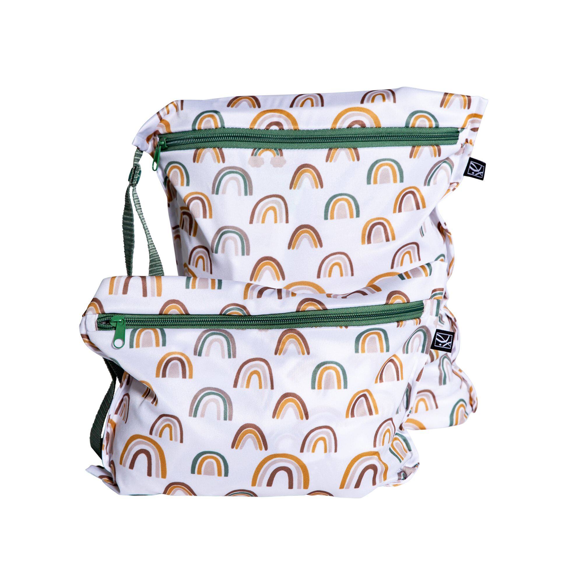 Alt View 3. J.L. Childress - J.L. Childress Wet-to-Go Portable Wet and Dry Bags, 2 Pack, Rainbow Spice - Rainbow Spice.