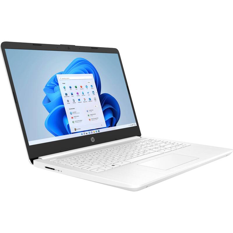 Alt View 2. HP - HP - 14" Laptop - Intel Celeron N4120 2019 - 8GB Memory - 64GB eMMC - Snowflake White - Snowflake White.