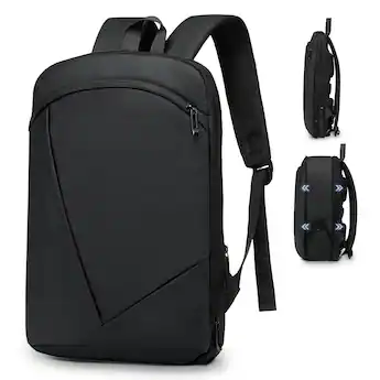 backpack men with laptop compartment TIDING Genuine Leather 17.3" Business Travel for Men, Black Mens full Leather Backpack Laptop Bag For