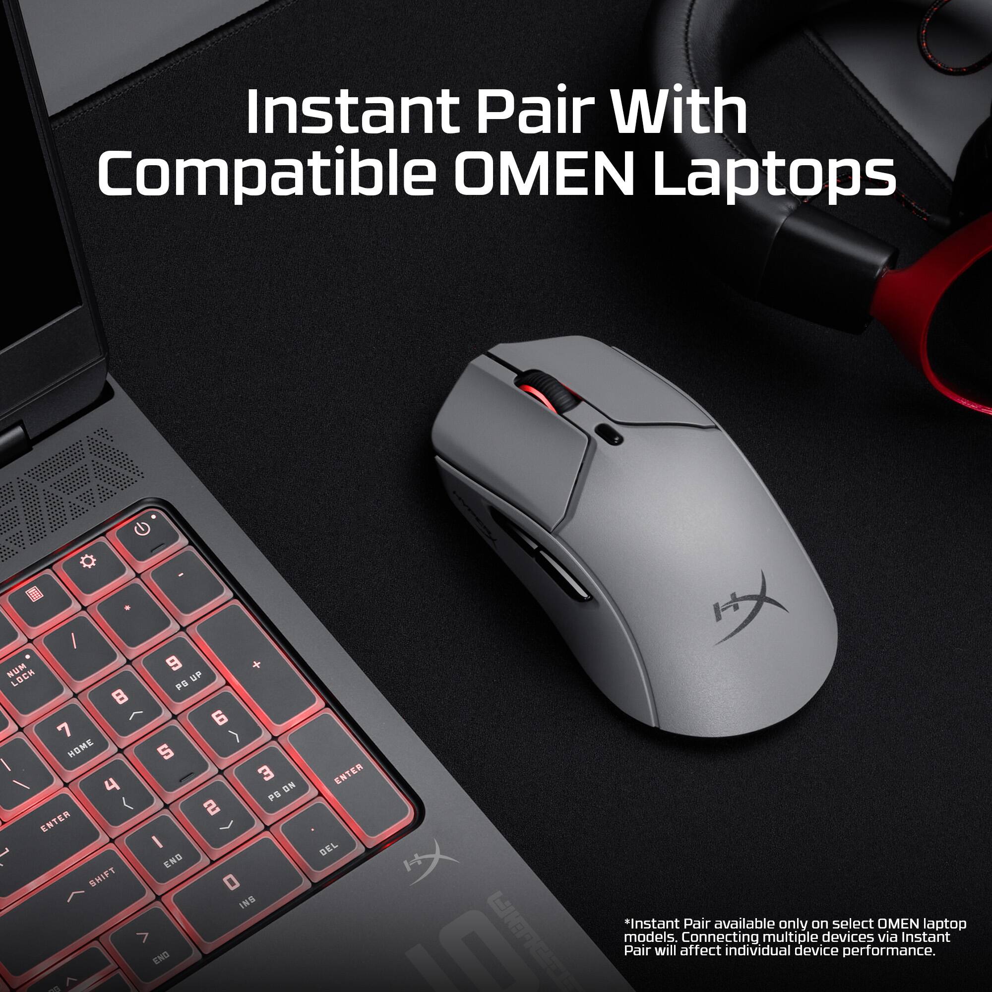 Instant Pair With Compatible OMEN Laptops

*Instant Pair available only on select OMEN laptop models. Connecting multiple devices via Instant Pair will affect individual device performance.