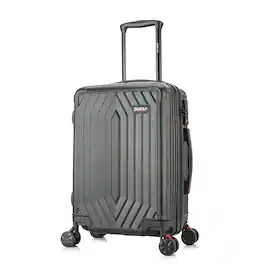 DUKAP - STRATOS lightweight hardside Spinner Luggage 20" carry-on - Black