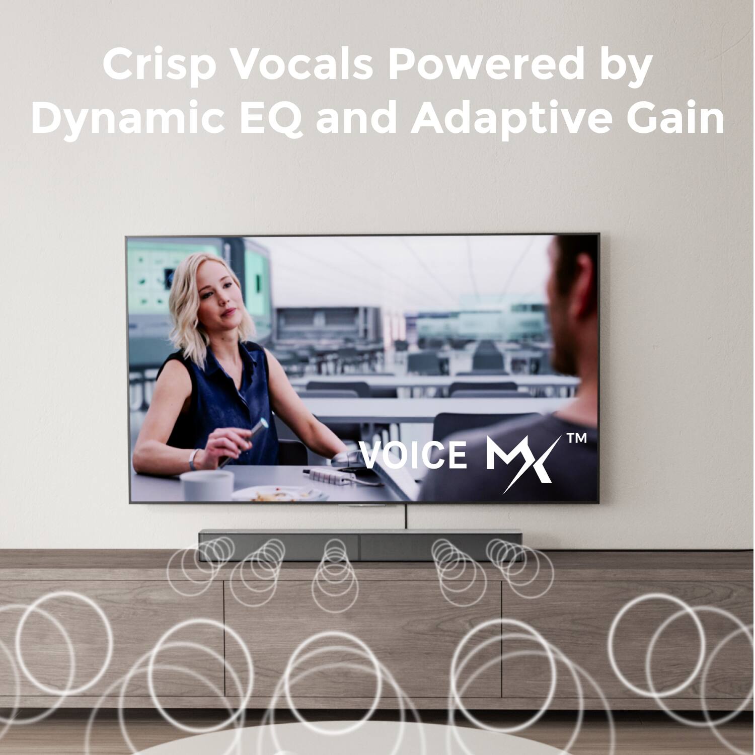 Crisp Vocals Powered by Dynamic EQ and Adaptive Gain

VOICE MX™