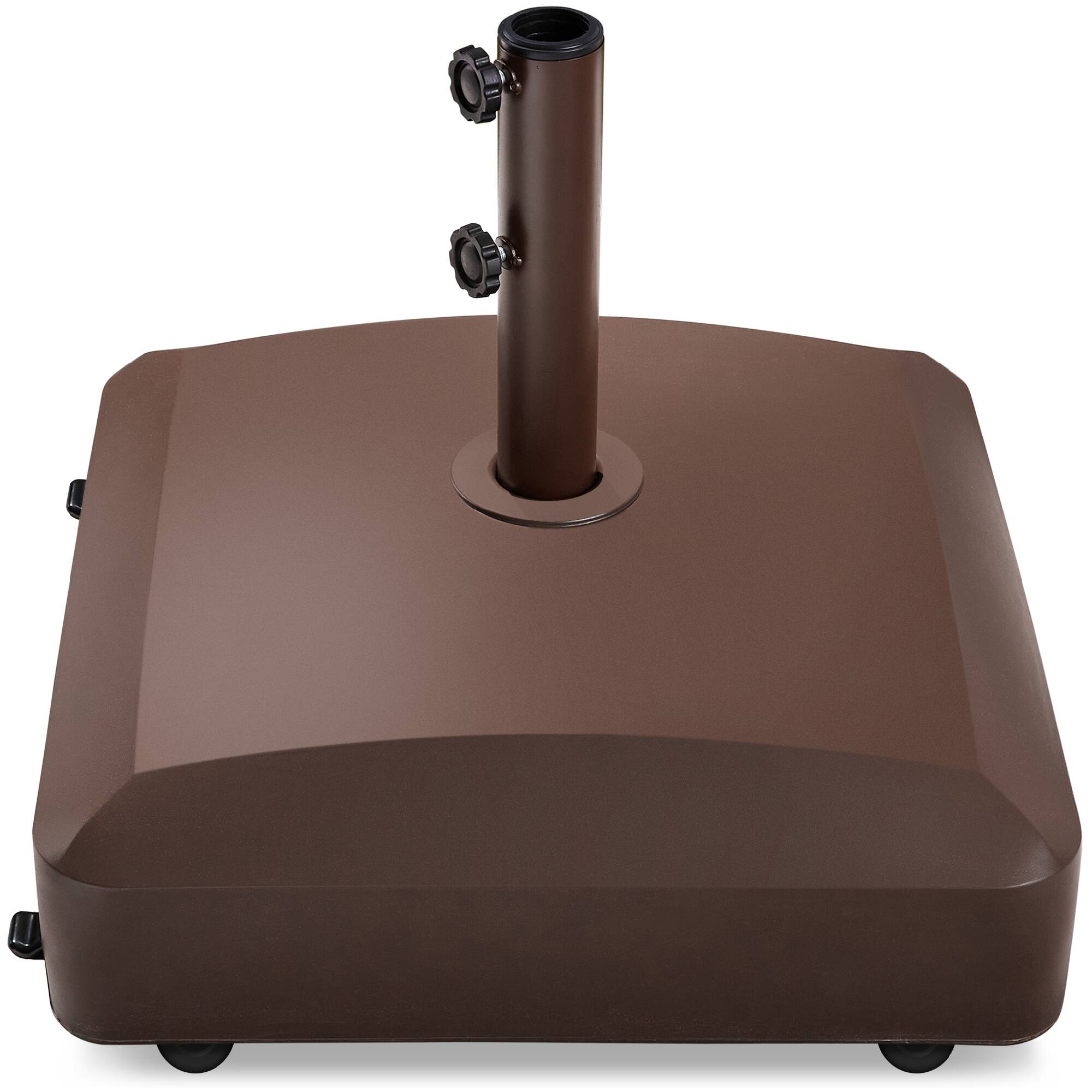 Best Choice Products - Fillable Mobile Umbrella Base Heavy Duty Market Stand w/ 4 Wheels, 2 Locks, 123lb Capacity - Bronze price history on PriceWatchPro