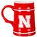 Alt View 1. Evergreen Enterprises - Nebraska Huskers 24oz. Ceramic Stein Cup with Gift Box - Multicolor.