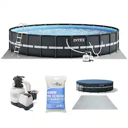 Intex - Ultra XTR Frame 18'x52" Above Ground Pool and OptiFlow Premium Filter Sand